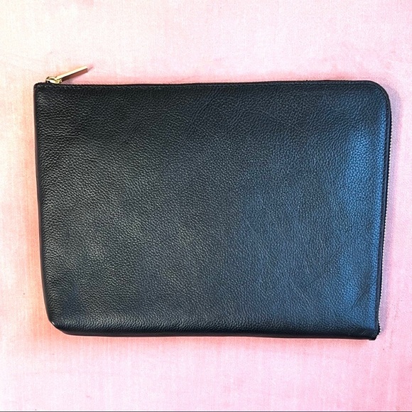 Pottery Barn Handbags - NWT Pottery Barn Black Quinn Pouch (Large)